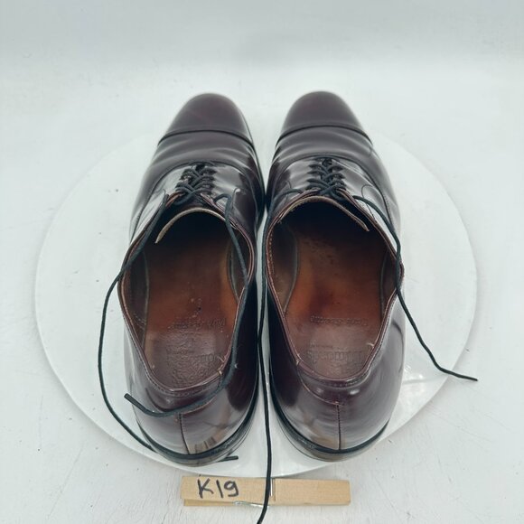 Allen Edmonds Park Avenue Men Size 9C Brown Leather Cap Toe Oxford Dress Shoes - Picture 9 of 12